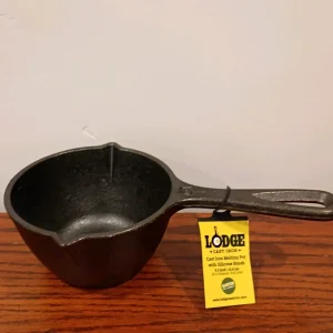 Lodge LMP3 Cast Iron Melting Pot, Pre-Seasoned, 15-Ounce